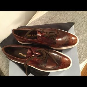 Prada Women’s Wing Tip Loafer